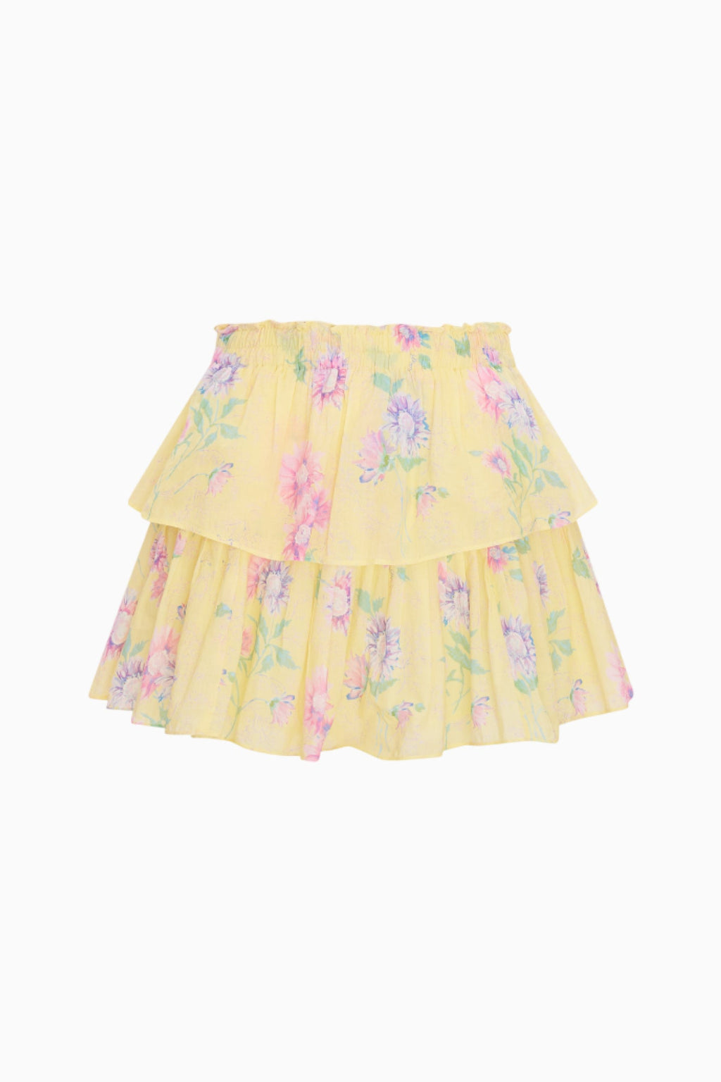 Ruffle Mini Upcycled Cotton Skirt